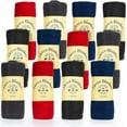 thumbnail image 1 of SOCKS'NBULK Soft Fleece Blankets 50 X 60, Lightweight, Cozy Warm Throws Dark Colorful Blanket Sofa Travel Outdoor, Wholesale, 1 of 6