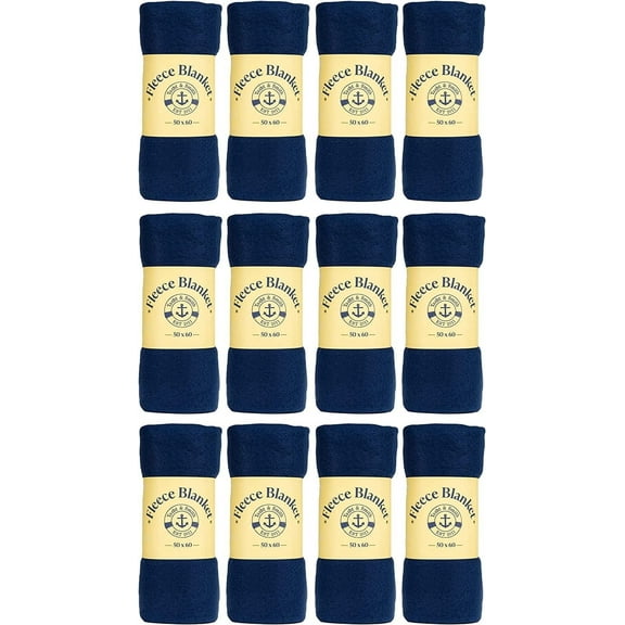 SOCKS'NBULK Soft Fleece Blankets 50 X 60, Lightweight, Cozy Warm Throws Dark Colorful Blanket Sofa Travel Outdoor, Wholesale