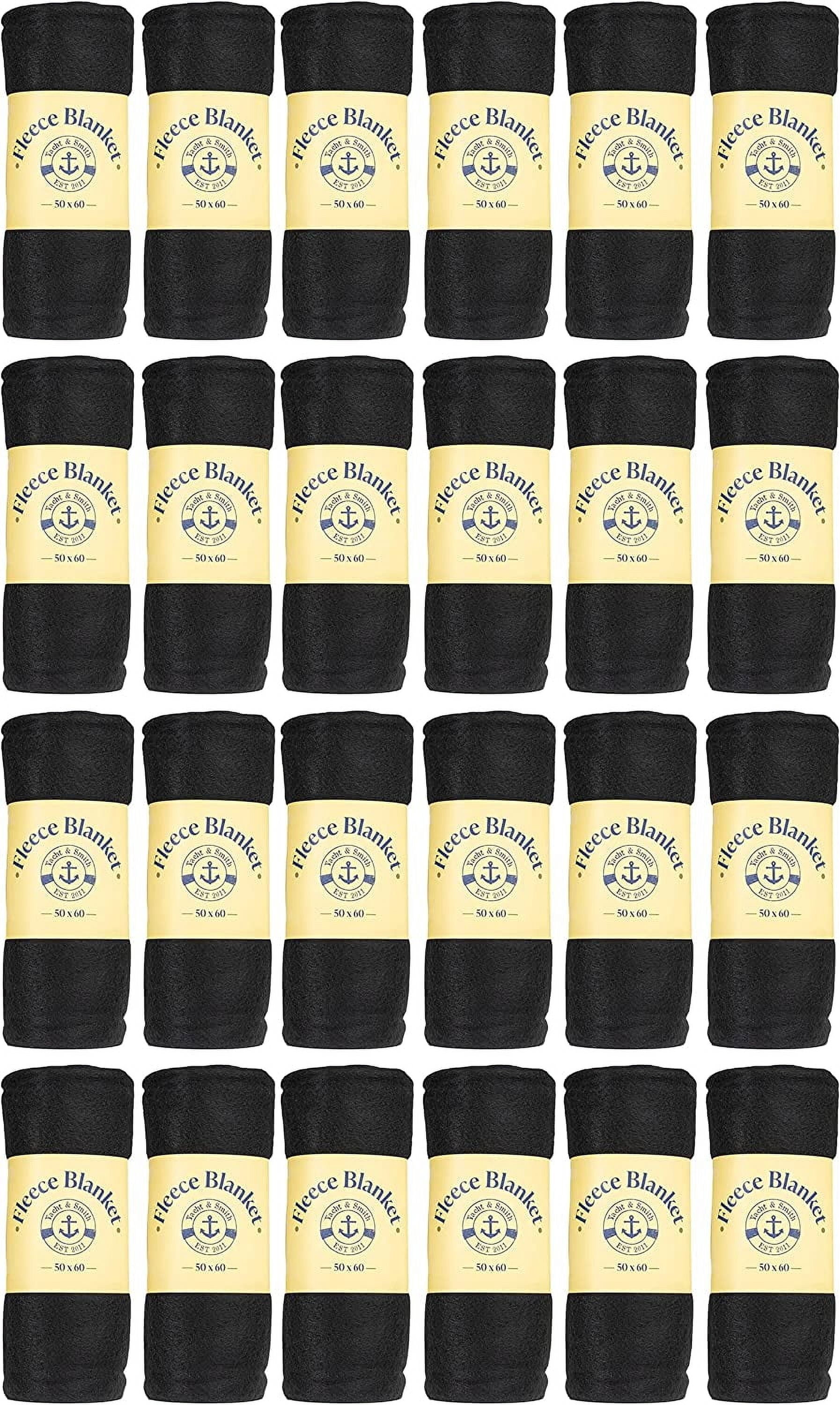 SOCKS'NBULK Soft Fleece Blankets 50 X 60, Lightweight, Cozy Warm Throws Dark Colorful Blanket Sofa Travel Outdoor, Wholesale