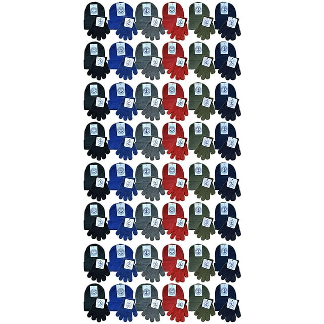 SOCKS'NBULK Wholesale Beanie and Glove Winter Bulk Kit, Kids Adults