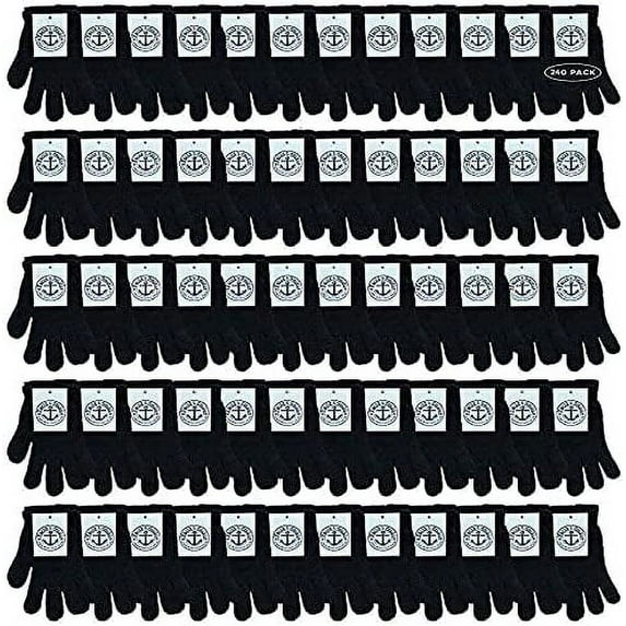 SOCKS'NBULK Wholesale Beanie and Glove Winter Bulk Kit, Kids Adults Bulk Sets, Homeless Donation Shelters