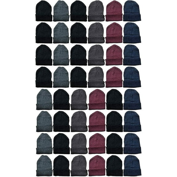 SOCKS'NBULK Wholesale 60 Pack Unisex Winter Beanies or Gloves Bulk Thermal Winter