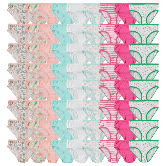 SOCKS'NBULK Wholesale Girls Panties Underwear in Bulk, Cotton, Multiple Prints Colors, For Children and Toddlers Underpants