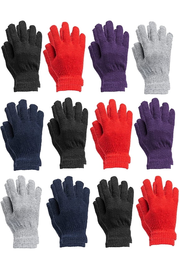 Winter Beanies & Gloves For Men & Women, Warm Thermal Cold Resistant Bulk Packs