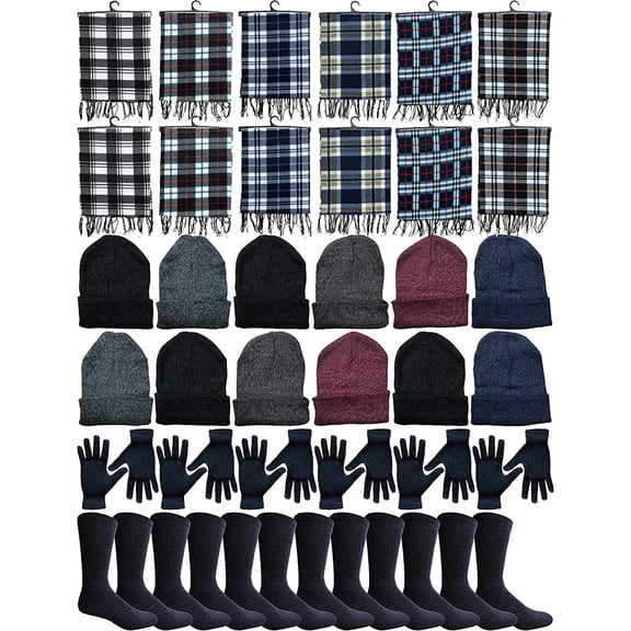 SOCKS'NBULK Winter Beanies Wholesale Bulk Cold Weather Unisex Hat (One Size Fits All)