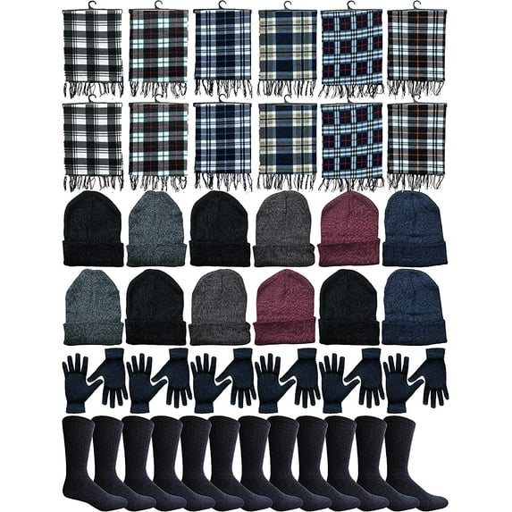 SOCKS'NBULK Winter Beanies Wholesale Bulk Cold Weather Unisex Hat (One Size Fits All)