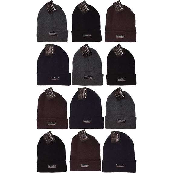 SOCKS'NBULK Winter Beanies Wholesale Bulk Cold Weather Unisex Hat (One Size Fits All)