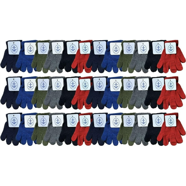 SOCKS'NBULK Winter Kids Gloves & Mittens in Bulk, Children Age 38