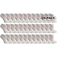 thumbnail image 1 of SOCKS'NBULK Women's No Show Socks, Soft Sports Socks In Bulk, (Size 9-11) (White, 36), 1 of 2
