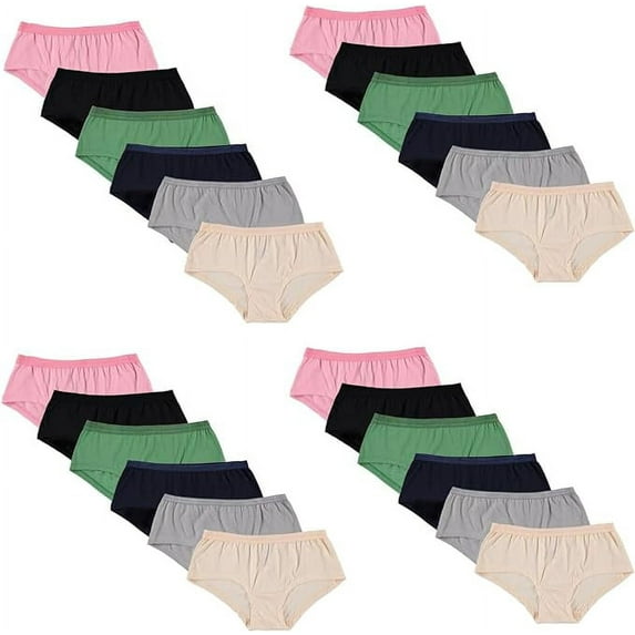 SOCKS'NBULK Womens Panties 95% Cotton Soft Underwear, Soft Panty Briefs in Bulk