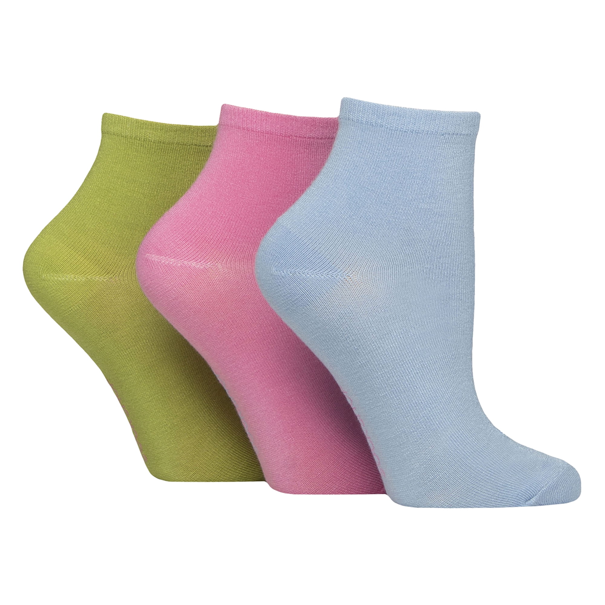 SOCKSHOP - 3 Pack Womens Plain Anklet Breathable Socks