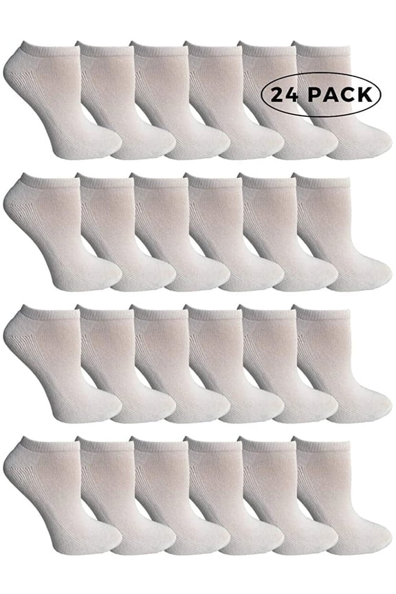 SOCKSNBULK Womens No Show Ankle Socks, Soft Sports Socks In Bulk, Size 9-11