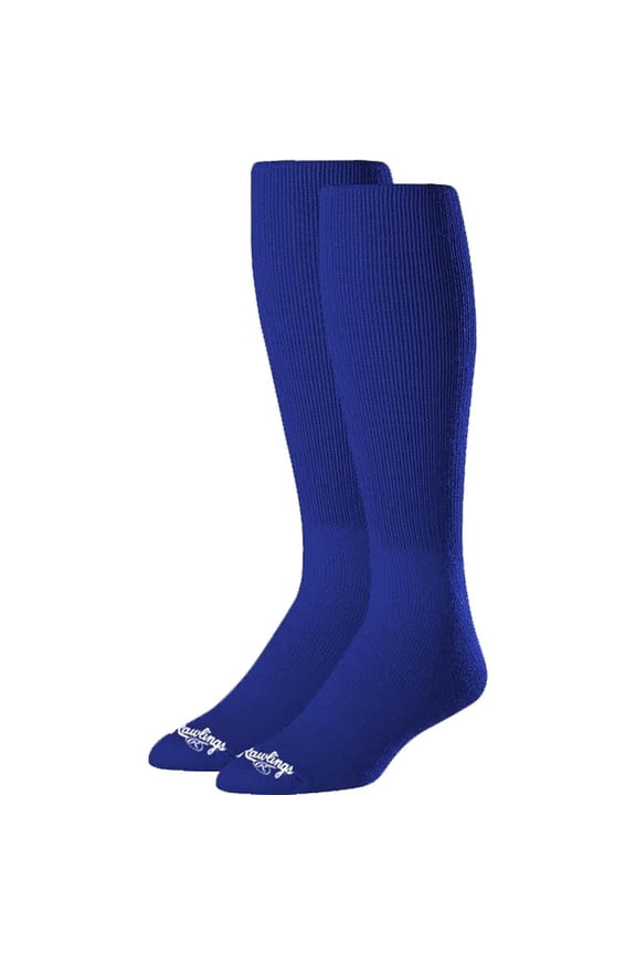 SOCL-BLU Baseball Socks 2 Pair (Large/Royal Blue)