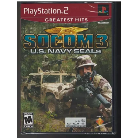 SOCOM 3 US Navy SEALs (Greatest Hits) PS2 (Brand New Factory Sealed US Version)