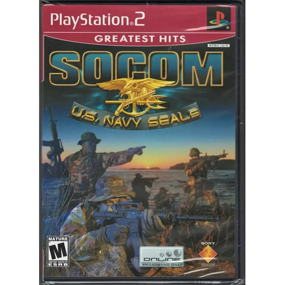 SOCOM US Navy SEALs (Game Only) (Greatest Hits) PS2 (Brand New Factory Sealed