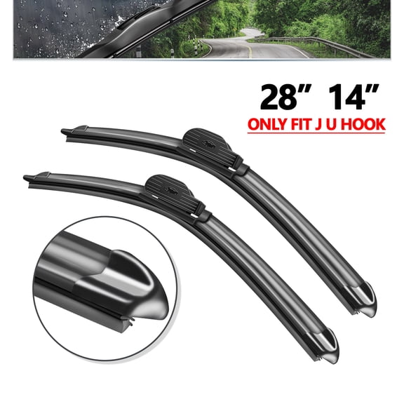 SOCOOL 2 wipers Replacement For KIA Forte 2014-2018 / Forte Koup 2014-2017 / Forte5 2014-2018, 28 "+14" Wiper Blades (Set of 2), A48O3O6B