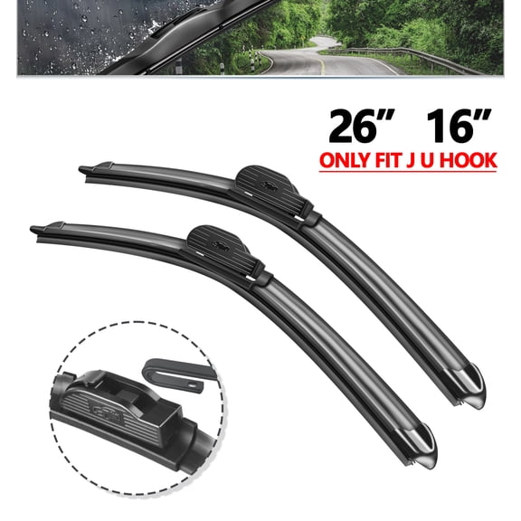 SOCOOL 2 wipers Replacement For Kia Forte /Forte5 2024, 26 "+16" Wiper Blades (Set of 2), A24S9D1B