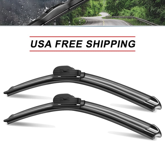 SOCOOL 26"+14" Front Windshield Wiper Blades (Set of 2, With Accessories), Passenger and Driver Side Wiper Blades Compatible with 2014-2017 Chevrolet SS, Y29P4H8B