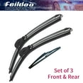 thumbnail image 1 of SOCOOL 26"+17"+11A Front and Rear Windshiled Wiper Blades Fit For Pontiac Vibe 2010-2009, 3PCS for Car Window, Y25H509S, 1 of 9