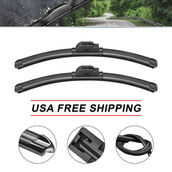 SOCOOL 28Inch&26Inch Fit For Ford C-Max 2013 Replacement Wiper Blades For Car Front Window (Set of 2),Y24R9M4S