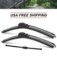 thumbnail image 1 of SOCOOL 3 Wipers 22+22+13V Front Windshield Wiper Blades with Rear Wiper Compatible with 2008 Audi A4，2PCS Front Wiper + 1PC Rear Wiper (Set of 3)，Y25M6Y6B, 1 of 7