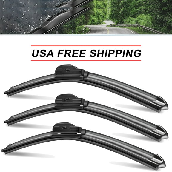 SOCOOL 3Pcs Windshield Wipers for Compatible with 2019-2023 Cadillac XT5, Automotive Replacement Windshield Wipers 24"+20"+12" (Pack of 3)Y24O2P5B