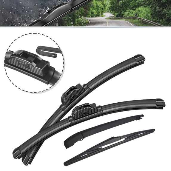 SOCOOL 4PCS Windshield Wiper Blades Fit For Jeep Cherokee 2023-2014, Wiper Blades with Rear Arm, 26"+18"+14"+12", Y24K7Y3G