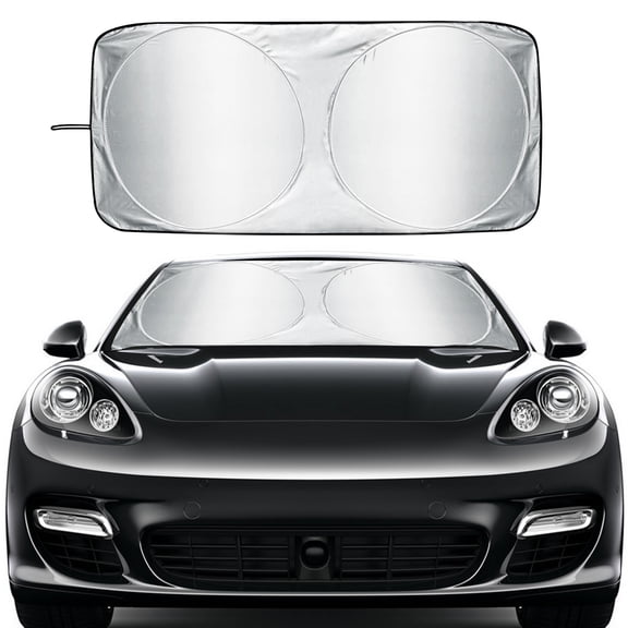 SOCOOL Car Windshield Sunshade Replacement for Genesis G70 2017-2025, Blocks 99% UV Rays, Reduces Cabin Heat, 68 x 35 Inside Mount, Sturdy Construction, Y11D832W