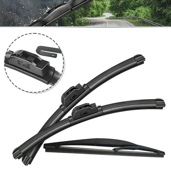 SOCOOL Fit For 2020-2016 CX-3 Mazda, 22"+19"+10B, 3PCS For Front and Rear Windshield Wiper Blades, Y25H8E7S