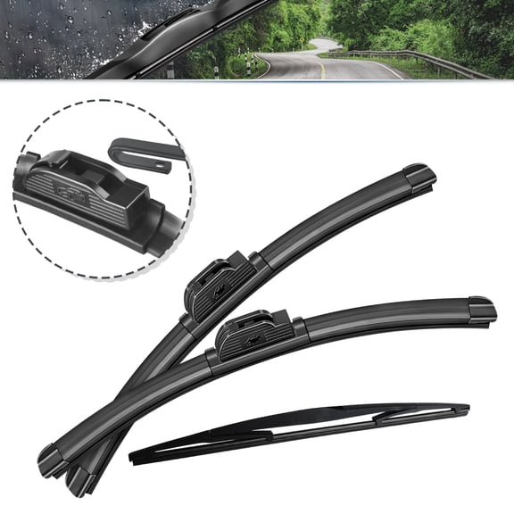 SOCOOL Fit For 2023-2022 MDX Acura, 24"+21"+16B, 3PCS For Front and Rear Windshield Wiper Blades, Y26H826S