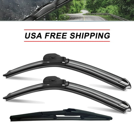 SOCOOL Front with Rear Windshield Wiper Blades Fit For Lexus RX350 2022-2016, 3PCS for front and rear, Y26I988G