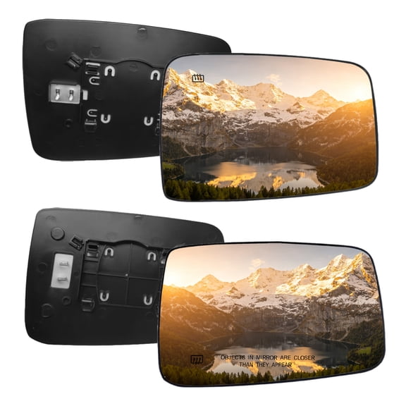 SOCOOL Left & Right Side View Mirror Glass Compatible with Ram 1500 2021 TRX Launch Edition, Driver & Passenger Side Mirror Glass(Pack of 2),L23S5E8K