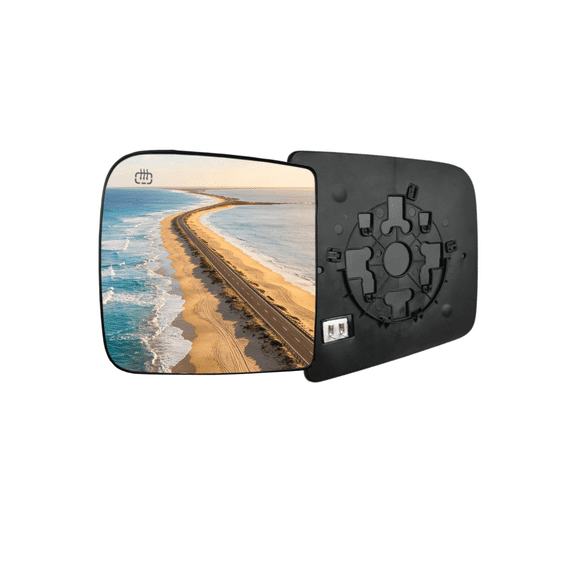 SOCOOL Mirror Glass Driver Side Compatible with Dodge Ram 2500 2010 Laramie /Power Wagon /ST /SLT, Replacement Left Side Mirror Glass(Pack of 1), L82C9O7K