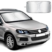 SOCOOL UV Protection Automotive Window Shades, Polyester Black, 64 x 33.8 in