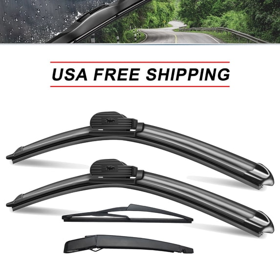 SOCOOL Windshield Wipers Replacement for Ford Escape 2008-2012 Front Rear Wiper Blades and Rear Windshield Wiper Arm, 20"+20"+12"+11.6" (Pack of 4), Y29Z505B