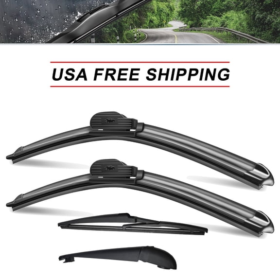 SOCOOL 26"+16"+12"+10.1" Wiper Blades Compatible with Lexus NX300 2018-2021, Front Rear Windshield Wiper Blades with Arm (Pack of 4),Y03Z108W