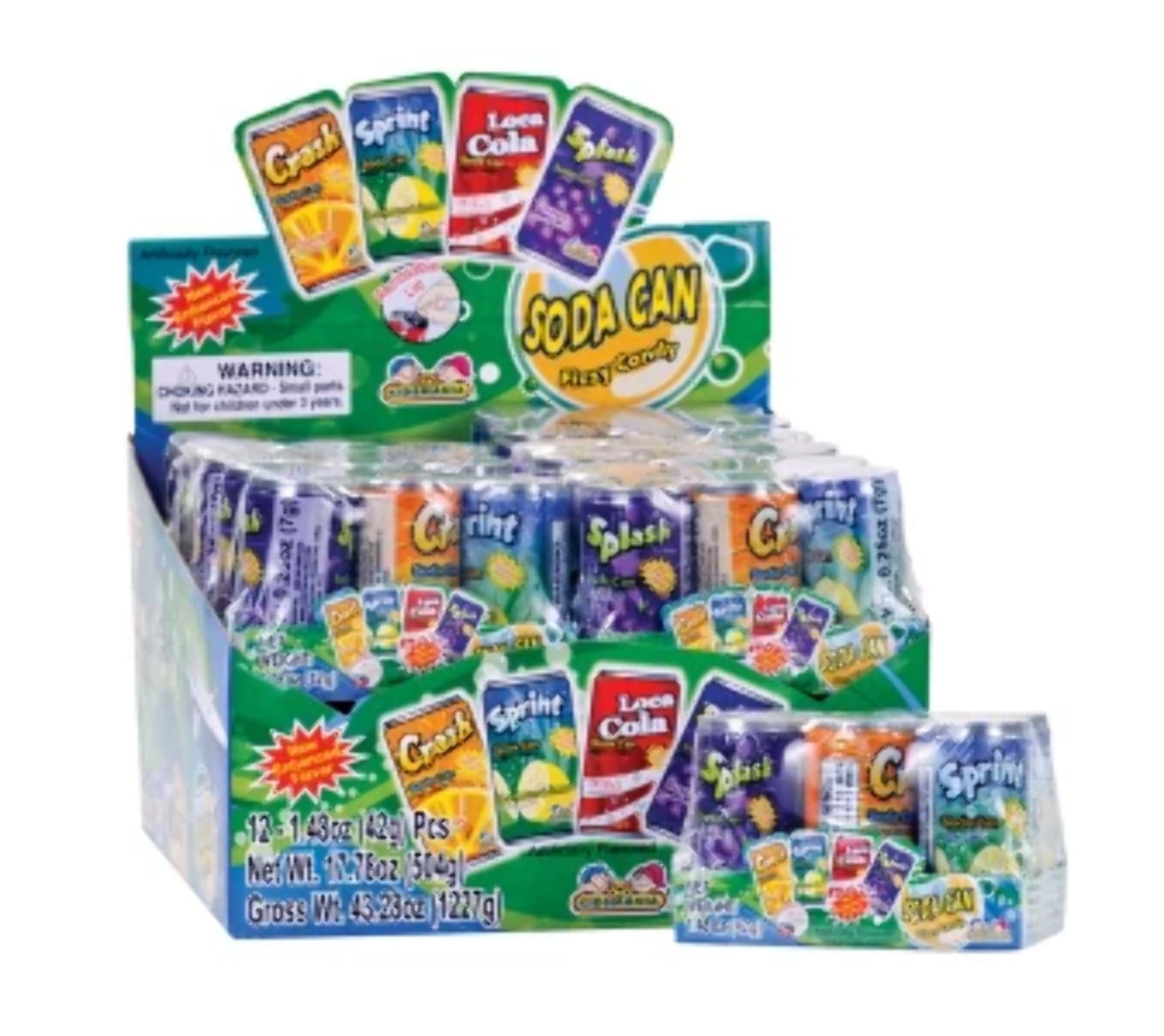 Soda Pop Fizzy Candy 6 Packs: 12 CT - Walmart.com