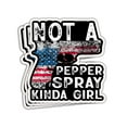 thumbnail image 1 of SODAVA Not A Pepper Spray Kind of Girl Sticker Patriotic Flag & Gun Stickers Strong Women Girl Sticker Guns Owner Sticker Gift Decoration Graphic Sticker for Car Bumper Stickers 3"x4", 1 of 1