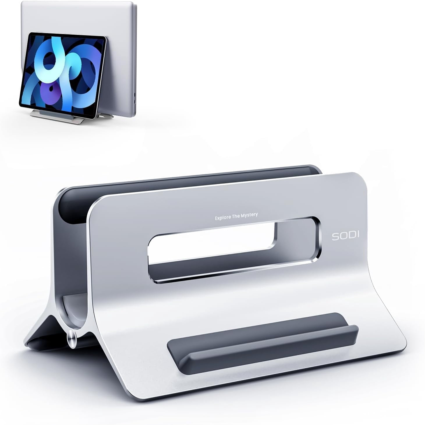SODI Vertical Laptop Stand for Desk, Gravity Auto Lock Vertical MacBook ...