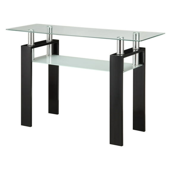 SOFA TABLE BASE, ESPRESSO, BOX 1 OF 2