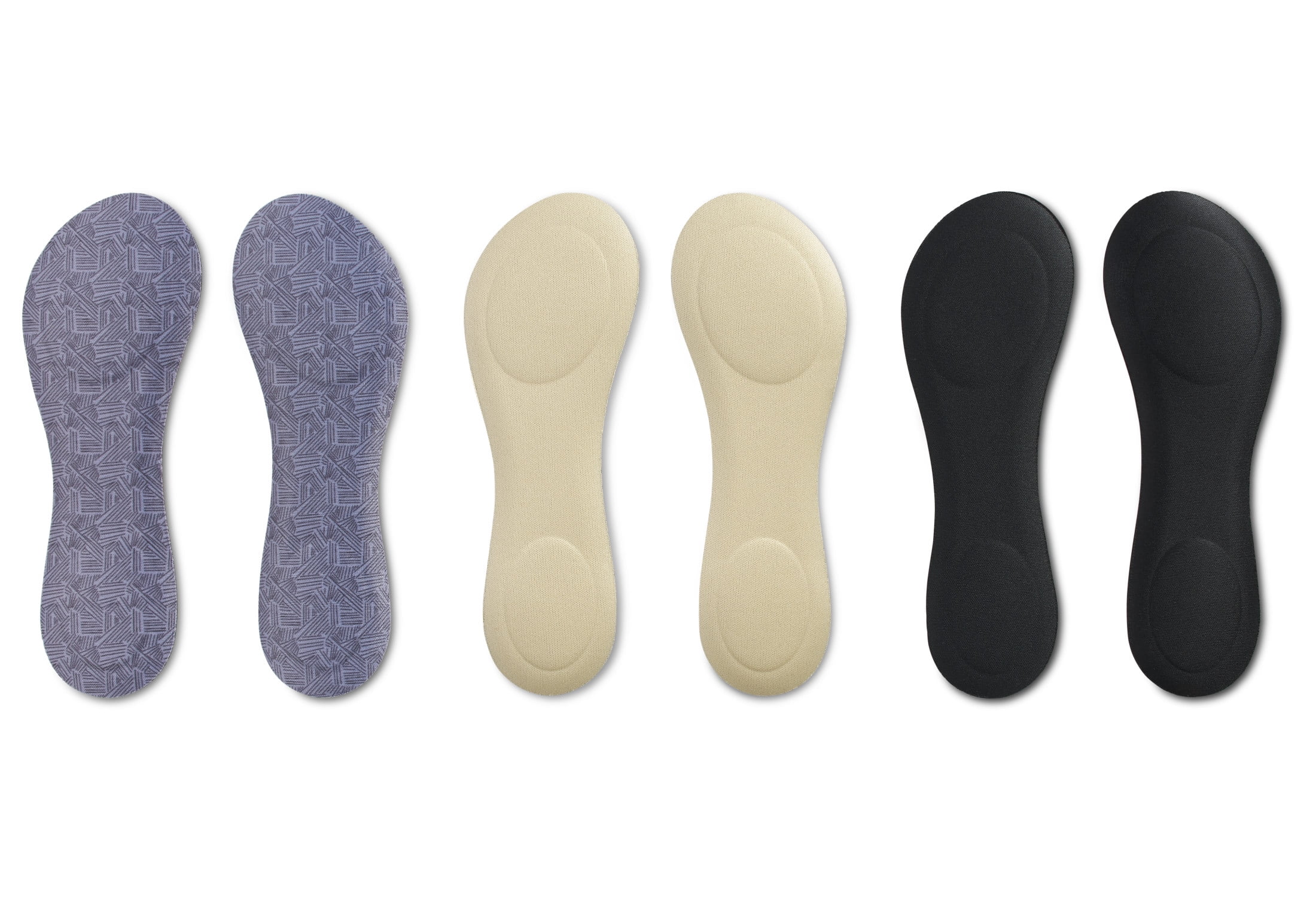 Sof Comfort Sof Comfort 3/4 Length Insole Fashion 3-Pack Women's 5-10, Trim-to-Fit One Size