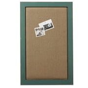 SOFE Linen Cork Bulletin Board Large, Turquoise Framed Cork Boards for Walls, Wood Pin Boards Vision Board, Photos Wall Organizer Display Board, Memo Board for Office Home Room Kitchen Decorative