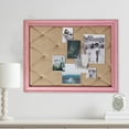 thumbnail image 1 of SOFE Pink Bulletin Board Linen Fabric Pin Board, 21"×27" Vision Board Hanging Decorative Memo Board for Women Office, Large Corkboards for Wall Decorative, Home Picture Board for Photos, 1 of 6