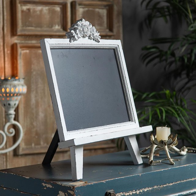SOFE Rustic Chalkboard Sign with Stand Tabletop, Decoration Chalk
