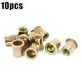 SOFEIYA 10X M3 M8 M10 Carbon Steel Knurled Nuts Rivet Nutsert Cap Flat