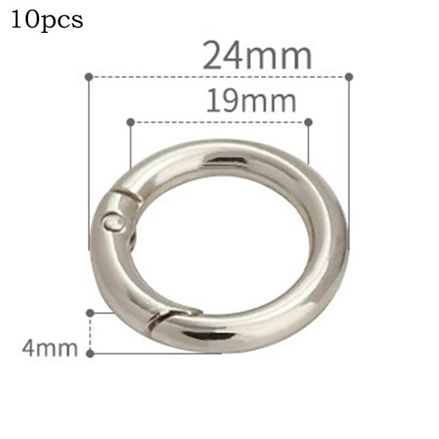 SOFEIYA 10pcs Metal Lobster Clasps Hooks Keyring For DIY Jewelry Making