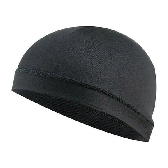 SOFEIYA 1pcs Motorcycle Helmet Liner Cap 54-68cm Soft Fabric Running Cycling Sweat Wicking Breathable Quick Drying Sports Helmet Liner, Black