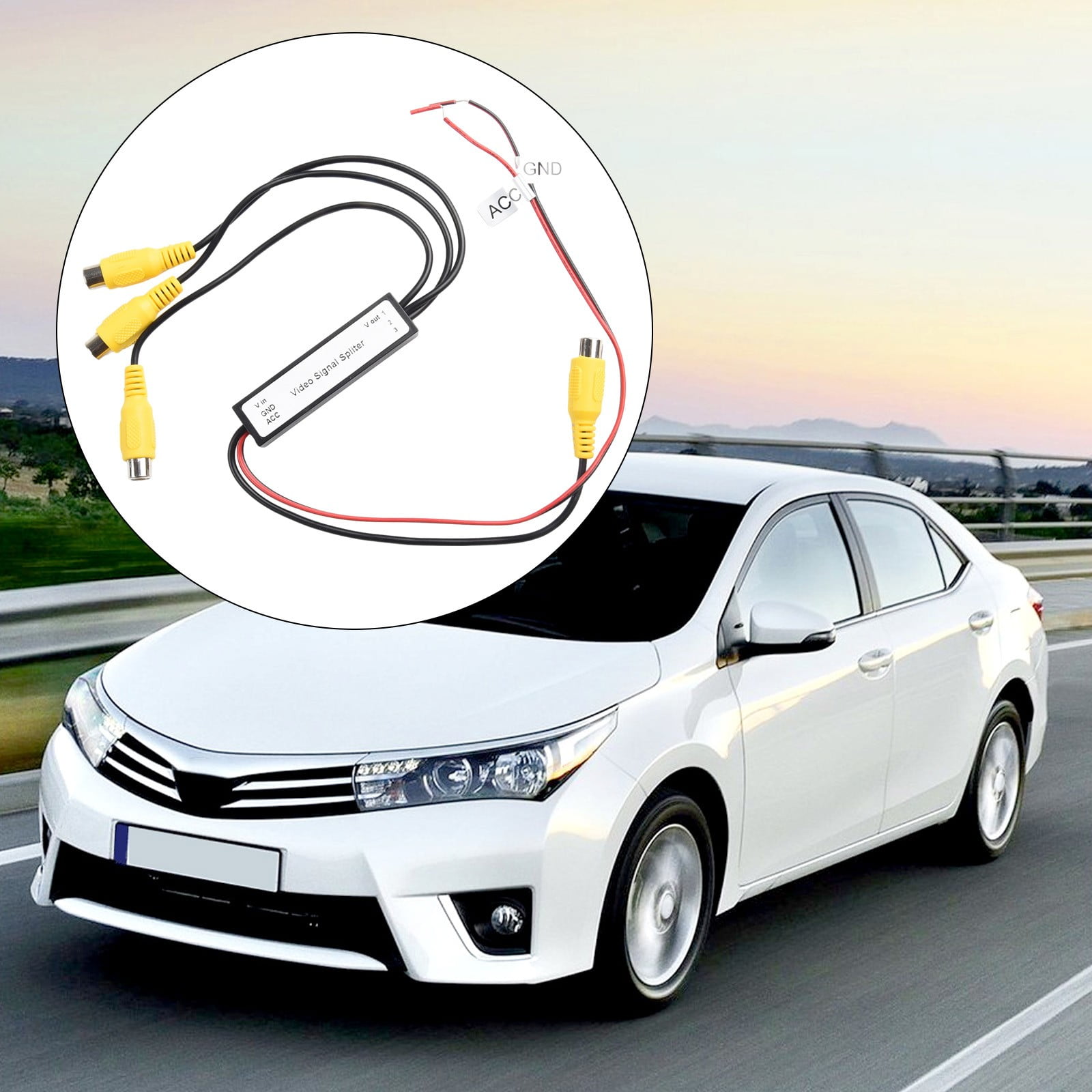 SOFEIYA AUTO ELECTRONICS CONNECT WIRES AV 2 TO BE 1 AV IN OR AV OUT