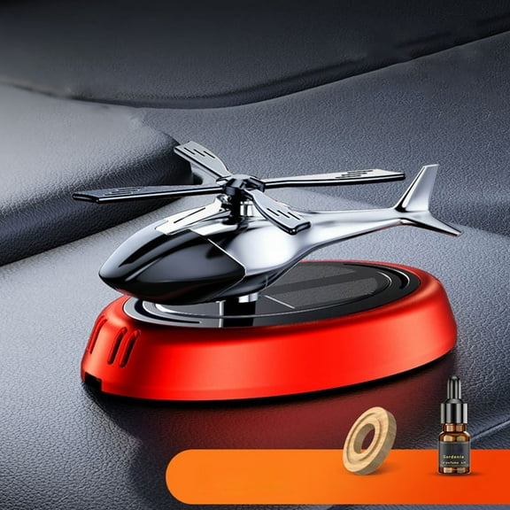 SOFEIYA Automatic Solar Power Rotating Airplane Helicopter Car Perfume Auto Alloy