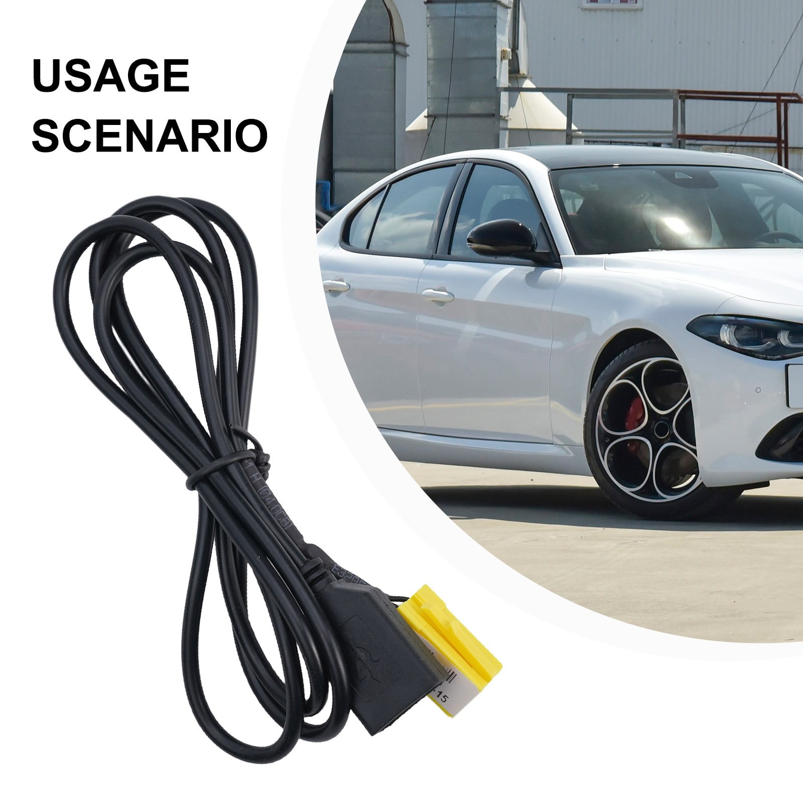 SOFEIYA Car 6Pin Connector Plug To USB Adapter Cable For Fiat Grande